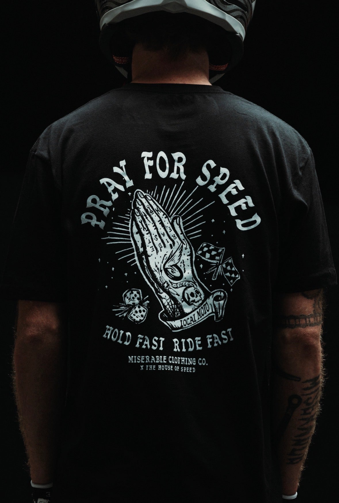 Pray For Speed Black Tee