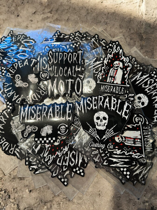 Miserable 5 Piece Sticker Pack