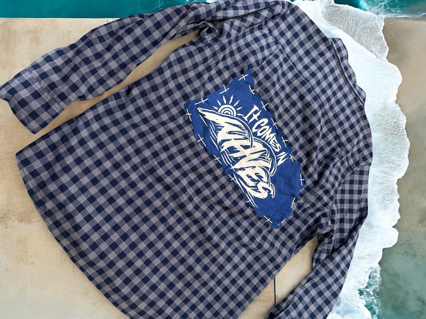 L Waves Flannel