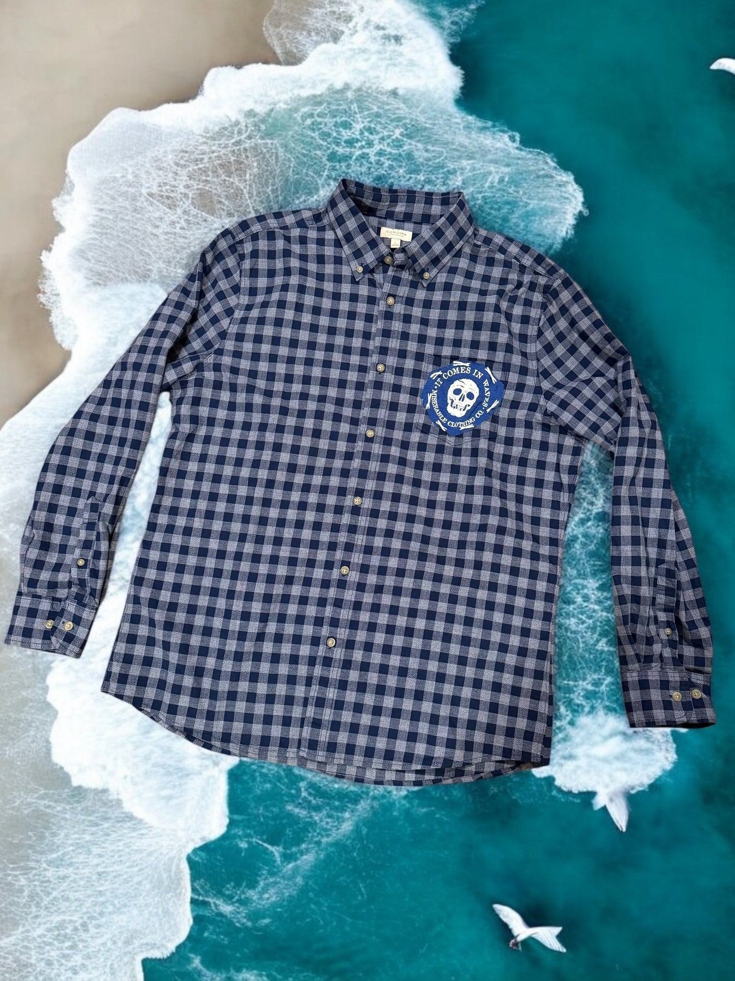 L Waves Flannel