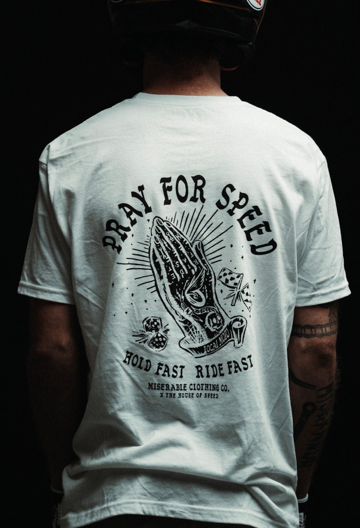 Pray For Speed White Tee