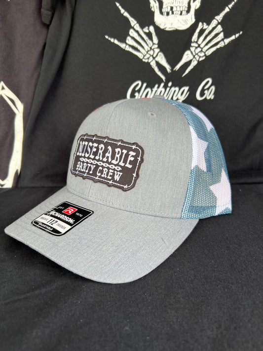 USA Party Crew Curved Trucker Hat