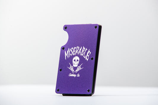 Purple Aluminum Wallet