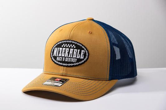 Race and Destroy Curved Trucker Hat